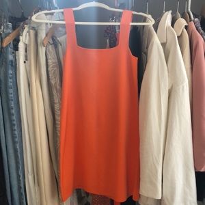 Zara orange mini dress